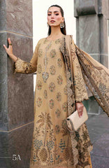 Luxury Lawn By Maria B Unstitched Lawn Embroidered 3 Piece Suit - MBLXL-5A- Summer Collection