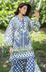 Bridgerton By Elaf Unstitched Lawn Printed 3 Piece Suit  - ELFBRGLP-5A- Violette- Summer Collection