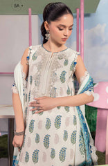 Mbasic by Maria B Unstitched Lawn Embroidered 3 Piece Suit - MBSCL-5A -  Summer Collection