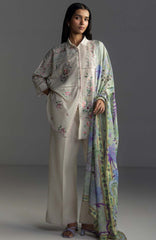 Coco Lawn By Zara Shahjahan Embroidered Lawn Suits Unstitched 3 Piece - CCLZSL4B - ISLA - Summer Collection