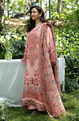 Luxury Lawn VoII By Elaf Unstitched Lawn Embroidered 3 Piece Suit - ELFLXL-5A- Endless Love - Summer Collection
