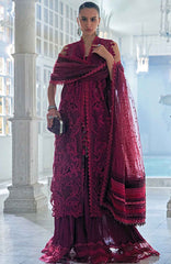 Luxury Lawn By Sobia Nazir Unstitched Lawn Embriodered 3 Piece Suit - SNLEL-5A- Summer Collection