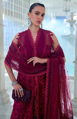 Luxury Lawn By Sobia Nazir Unstitched Lawn Embriodered 3 Piece Suit - SNLEL-5A- Summer Collection