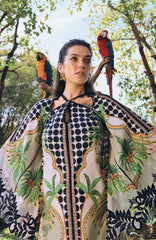 Mprints Safari Scape by Maria B Unstitched Lawn Embroidered 3 Piece Suit - MBMPSSL-5A -  Summer Collection