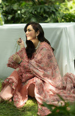 Luxury Lawn VoII By Elaf Unstitched Lawn Embroidered 3 Piece Suit - ELFLXL-5A- Endless Love - Summer Collection