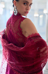 Luxury Lawn By Sobia Nazir Unstitched Lawn Embriodered 3 Piece Suit - SNLEL-5A- Summer Collection