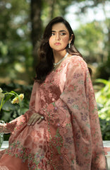 Luxury Lawn VoII By Elaf Unstitched Lawn Embroidered 3 Piece Suit - ELFLXL-5A- Endless Love - Summer Collection