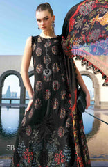 Luxury Lawn By Maria B Unstitched Lawn Embroidered 3 Piece Suit - MBLXL-5B- Summer Collection