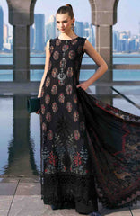 Luxury Lawn By Maria B Unstitched Lawn Embroidered 3 Piece Suit - MBLXL-5B- Summer Collection