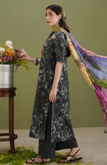 Coco  Prints Drop-One By Zara Shahjahan Unstitched Lawn Printed 3 Piece Suit - CCZSLP-5B- Gece   - Summer Collection