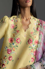 Coco Lawn By Zara Shahjahan Embroidered Lawn Suits Unstitched 3 Piece - CCLZSL4B - ISLA - Summer Collection