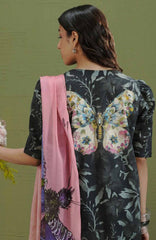 Coco  Prints Drop-One By Zara Shahjahan Unstitched Lawn Printed 3 Piece Suit - CCZSLP-5B- Gece   - Summer Collection