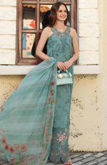 Noor Chikankari By Saadia Asad Unstitched Lawn Embroidered 3 Piece Suit - NSACKL-5B -  Summer Collection