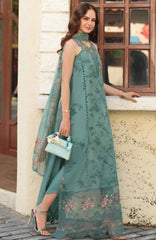Noor Chikankari By Saadia Asad Unstitched Lawn Embroidered 3 Piece Suit - NSACKL-5B -  Summer Collection
