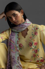 Coco Lawn By Zara Shahjahan Embroidered Lawn Suits Unstitched 3 Piece - CCLZSL4B - ISLA - Summer Collection