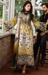 A Moi - Held By Love By Mushq Unstitched Luxury Lawn Embroidered 3 Piece Suit - MQHMAM-05- Timeless Charm -  Summer Collection