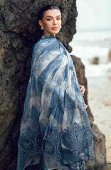 Nureh Gardenia Unstitched Lawn Embroidered 3 Piece Suit - NRGRDL2-05- Summer Collection