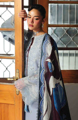 Lumina By Bin Ilyas Unstitched Lawn Embroidered 3 Piece Suit BNLYLMN-05-  Summer Collection