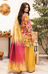 M Basic Elaheh By Maria B Unstitched Lawn  Printed  3 Piece Suit - MBSCELPL05 - Summer Collection