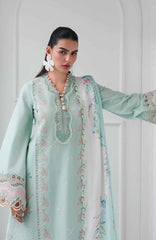 Qline by Qalamkar  Unstitched Lawn Embroidered 3 Piece Suit - QLMQDL-5- Raha -  Summer Collection