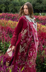 The Secret Garden - Hemline By Mushq Unstitched Lawn  Embroidered 3 Piece Suit MQHMSGL - 09 - Aurora Petals -  Summer Collection
