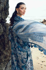 Nureh Gardenia Unstitched Lawn Embroidered 3 Piece Suit - NRGRDL2-05- Summer Collection