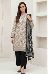 Black & White by Regalia Textile Unstitched Lawn Printed 3 Piece Suit  - RGLBLWTLP -05  Summer Collection