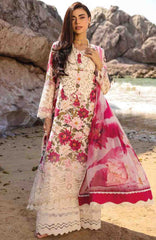 Summer Dream By Manara Unstitched Lawn Embroidered 3 Piece Suit - MNMSDRL-05- Wind Flower-Summer Collection