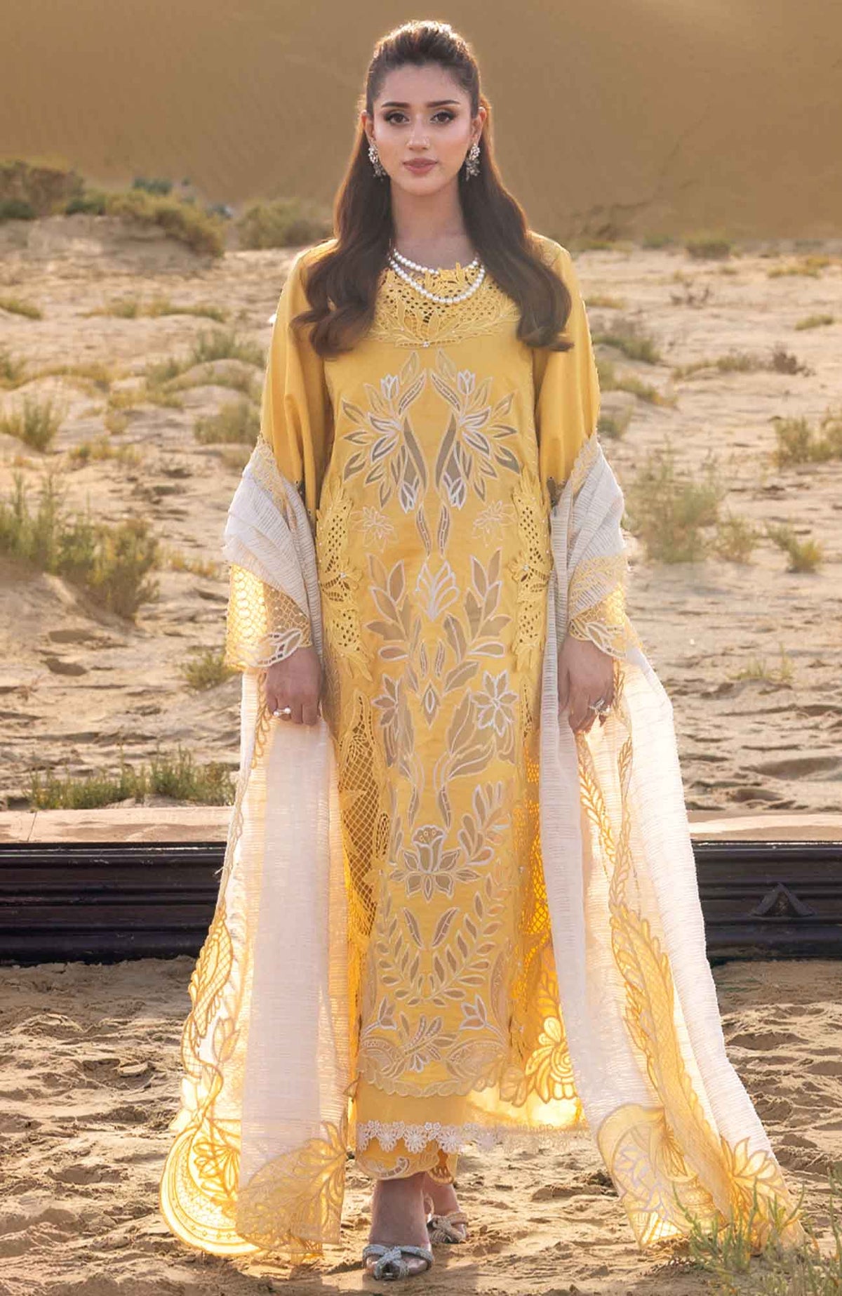 Premium by Rang Rasiya  Unstitched  Lawn Embroidered 3 Piece Suit - RRPRML-12 - Hoorain Summer Collection