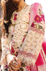 Summer Dream By Manara Unstitched Lawn Embroidered 3 Piece Suit - MNMSDRL-05- Wind Flower-Summer Collection