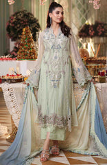 Tea Affair By Maria B Unstitched Chiffon Embroidered 3 Piece Suit- MBTACH-05- Formal Collection