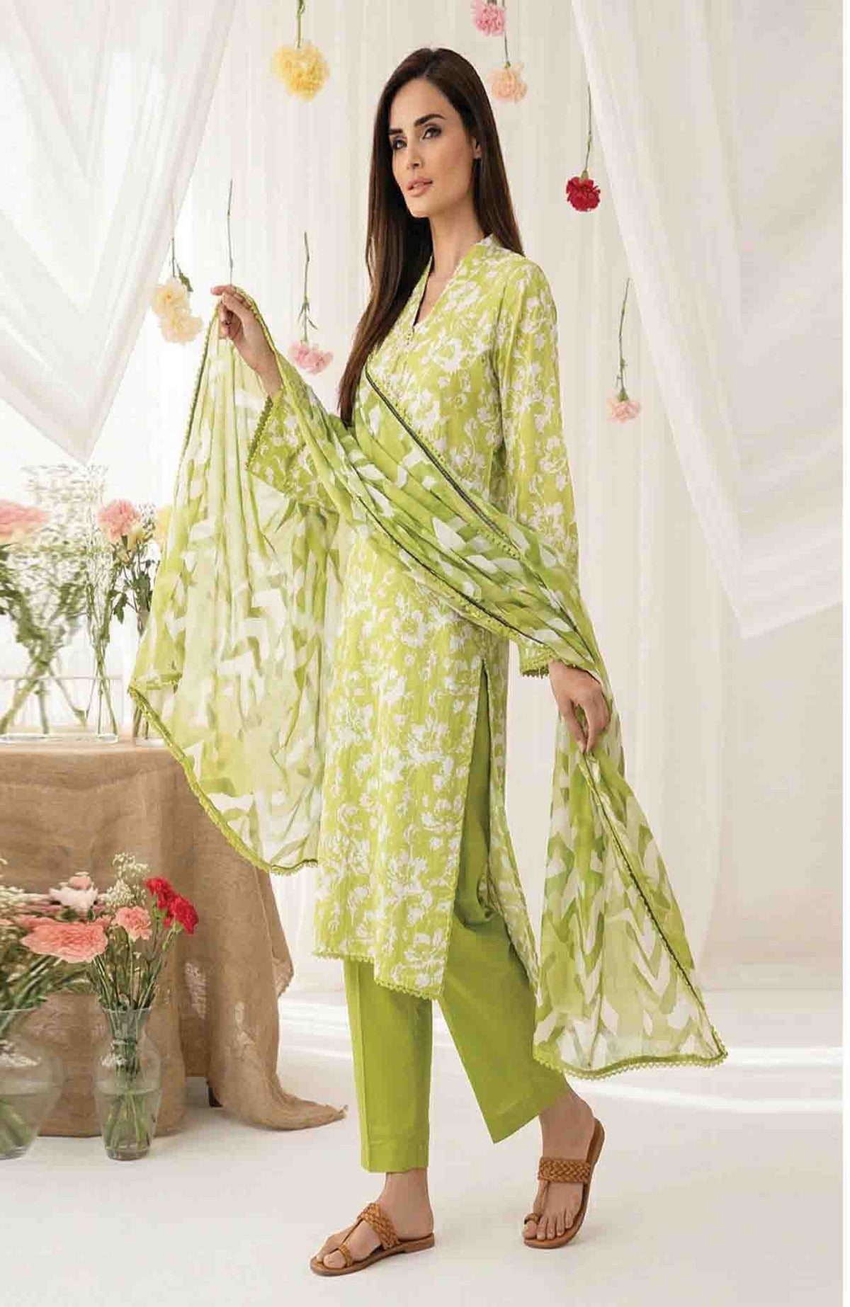 Salina Digital by Regalia Textile Unstitched Lawn Printed 3 Piece Suit  - SLDGRTPL-05- Summer Collection