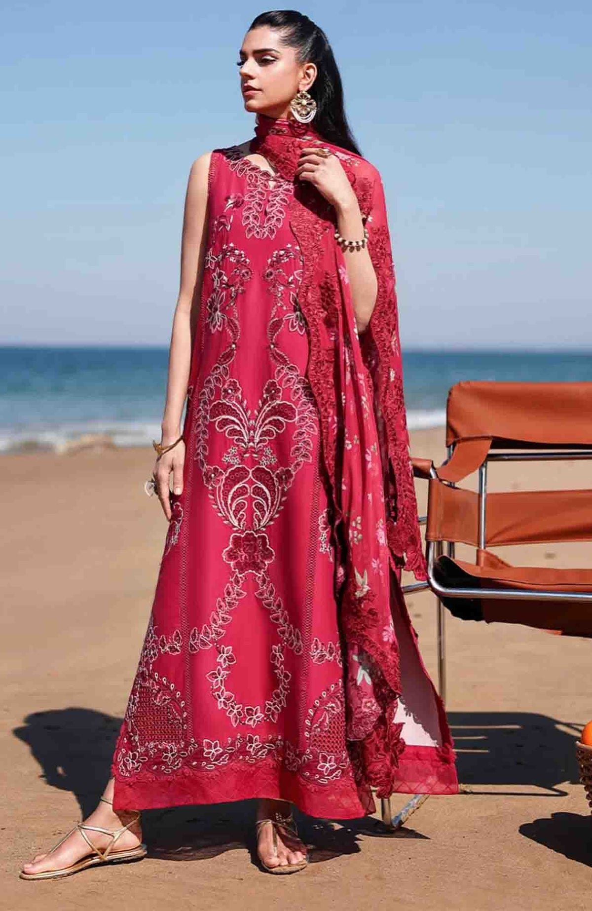 Breeze by  Saira Shakira Unstitched Lawn Embroidered 3 Piece Suits -SRSKBLXL-4A- Ophelia-  Summer Collection