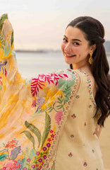 AYA –Luxury Lawn By Faiza Saqlain Unstitched Lawn Embroidered 3 Piece Suits - FSQLXL-MERJEM- Summer Collection
