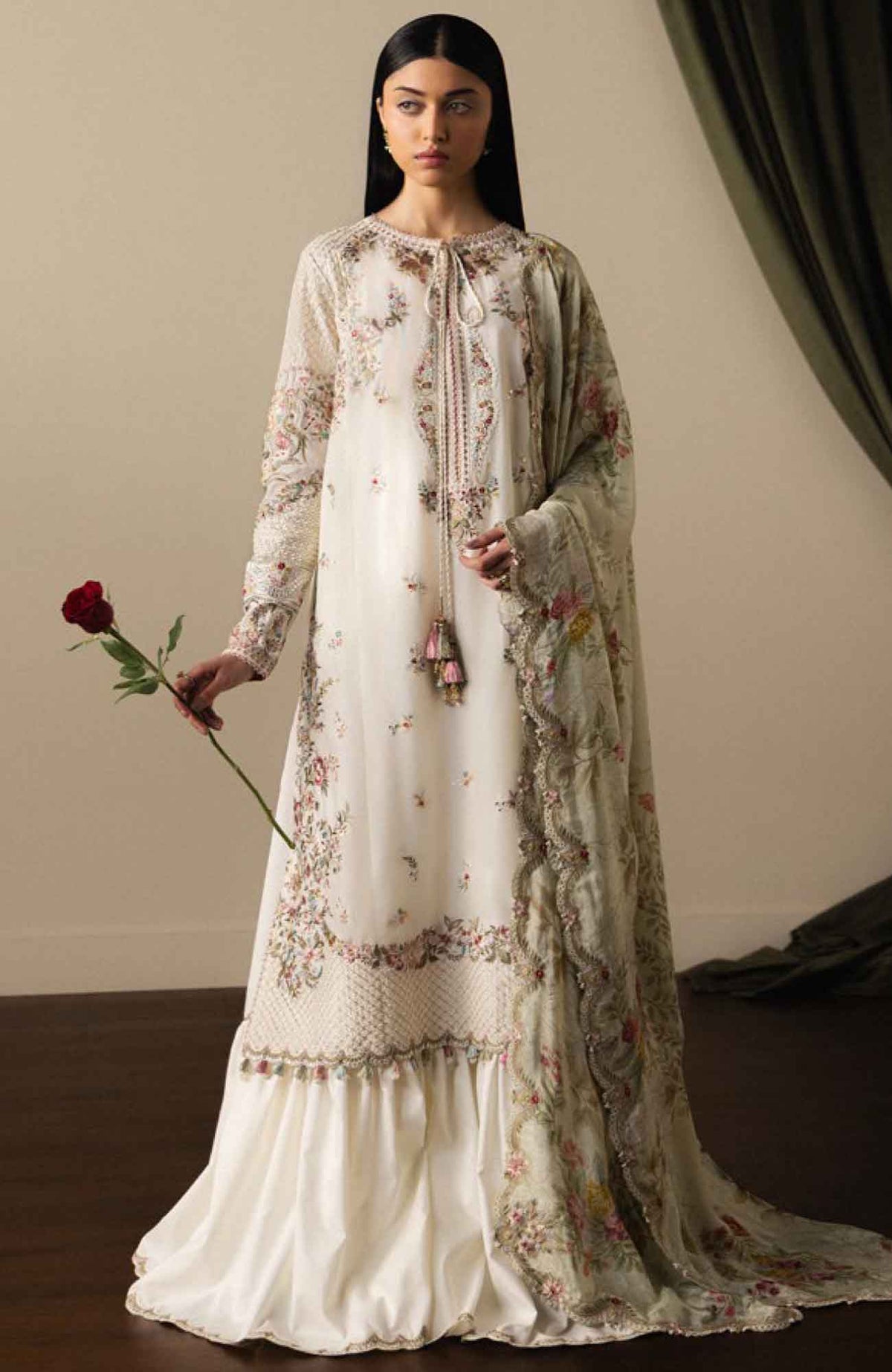 Satori By Zara Shahjahan Unstitched Lawn Embroidered 3 Piece Suit  - ZSSTL-5 -SHIORI- Summer Collection