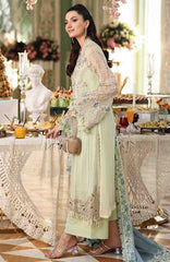 Tea Affair By Maria B Unstitched Chiffon Embroidered 3 Piece Suit- MBTACH-05- Formal Collection