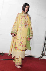 Jugnu by Hussain Rehar Unstitched Lawn Embroidered 3 Piece Suits- -JUGELXL-05- Jahan- Summer Collection