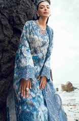 Nureh Gardenia Unstitched Lawn Embroidered 3 Piece Suit - NRGRDL2-05- Summer Collection