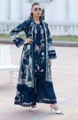 Signature Vol- II By Elaf Unstitched Lawn Embroidered 3 Piece Suit - ELFSGNV2-3A- Mariel - Summer Collection