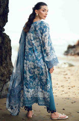 Nureh Gardenia Unstitched Lawn Embroidered 3 Piece Suit - NRGRDL2-05- Summer Collection