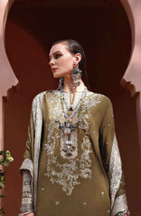 Nuvera Hemline By Mushq Unstitched Raw Silk Embroidered 3 Piece Suit MQHMNVF5-Jadis- Festive Collection