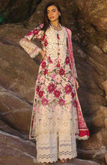 Summer Dream By Manara Unstitched Lawn Embroidered 3 Piece Suit - MNMSDRL-05- Wind Flower-Summer Collection
