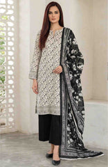 Black & White by Regalia Textile Unstitched Lawn Printed 3 Piece Suit  - RGLBLWTLP -05  Summer Collection