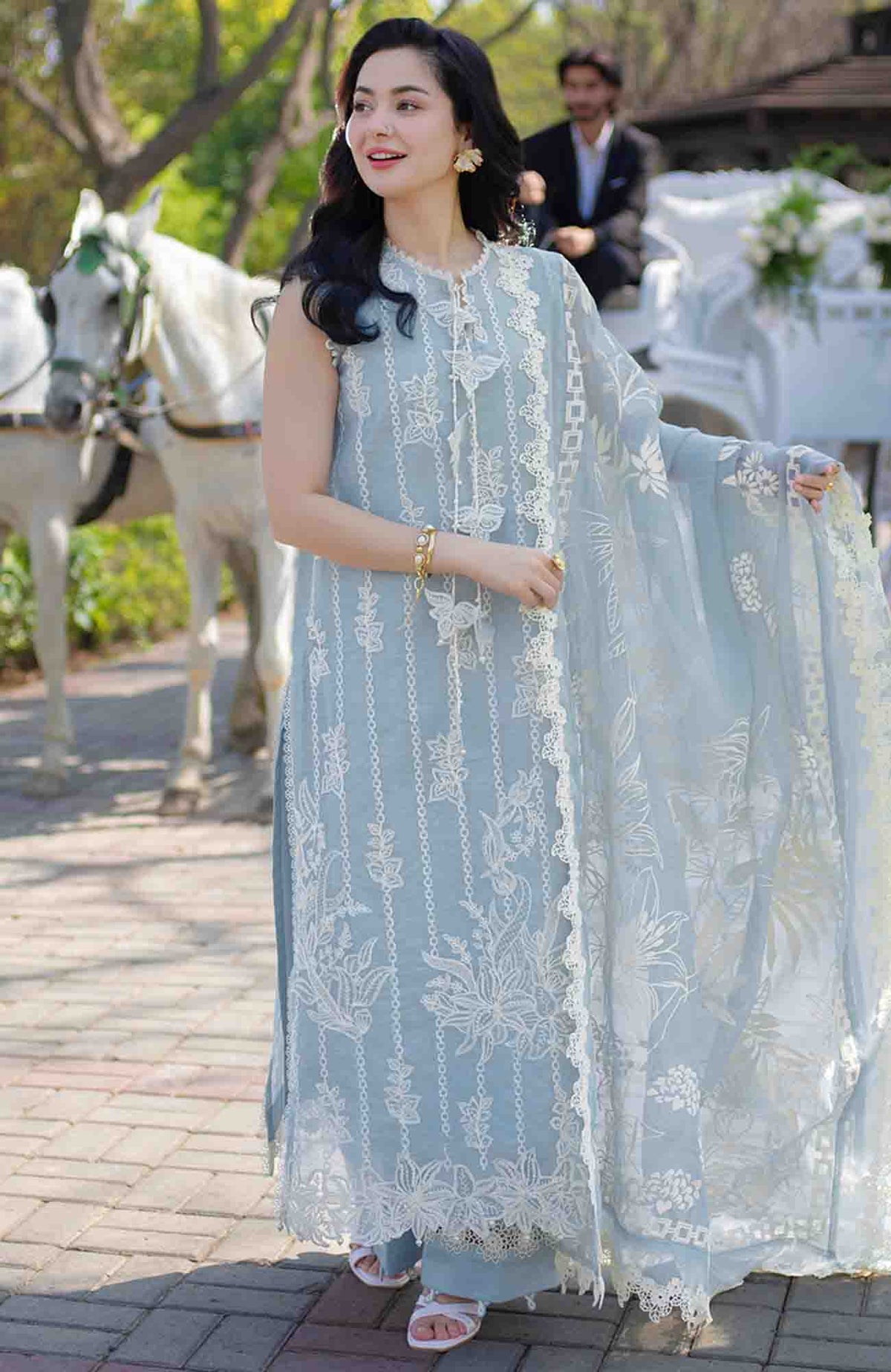 Luxury Eid By Rang Rasiya Unstitched Lawn Embroidered 3 Piece Suit  - RRLELXL-4- Ayala- Summer Collection