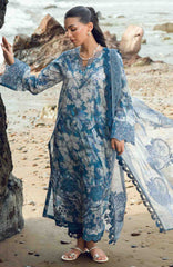 Nureh Gardenia Unstitched Lawn Embroidered 3 Piece Suit - NRGRDL2-05- Summer Collection
