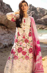 Summer Dream By Manara Unstitched Lawn Embroidered 3 Piece Suit - MNMSDRL-05- Wind Flower-Summer Collection