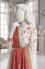 LUCHI  By Justuju Unstitched Embroidered Cambric 3 Piece Suit - JTJLCHI-06- Winter Collection