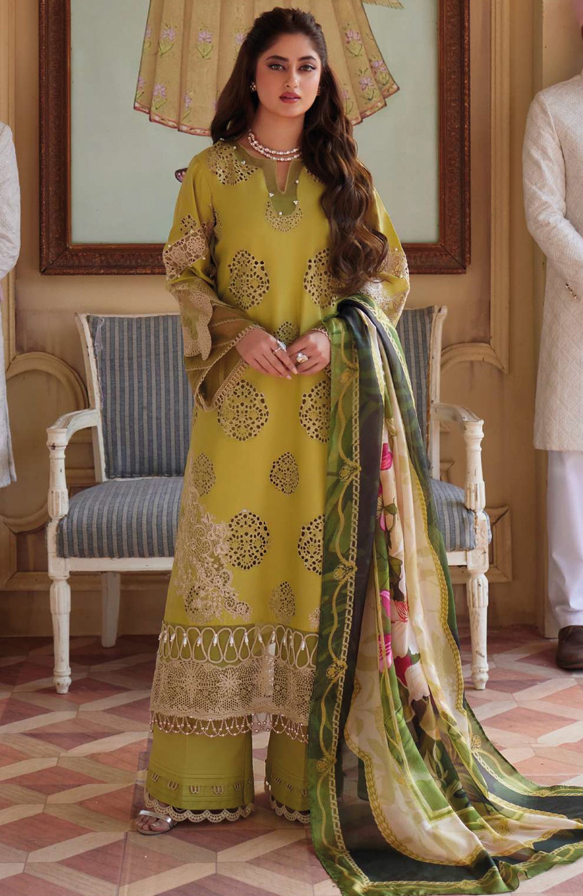 Premium Eid Edit By Elaf Embroidered Suit Unstitched 3 Piece ELFED24L 05 Summer Collection