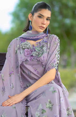 Bridgerton By Elaf Unstitched Lawn Printed 3 Piece Suit  - ELFBRGLP-6A- Lilac Garden- Summer Collection