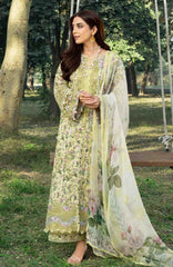 Chikankari by Elaf Unstitched Lawn Embroidered 3 Piece Suit - ELFCKL6A- Eyra -Summer Collection